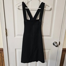 Babydoll Vintage Mini Dress Woman's Sz Medium Halter Side Zip Black Item Brand