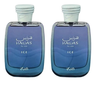 Hawas Ice for Men 2 Pack By Rasasi Edp Sp 3.38oz | eBay