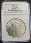1923 Peace Silver Dollar NGC MS64 - Cert #329754-074
