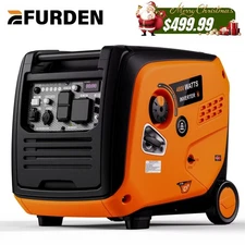 Efurden Super Quiet 4800W Portable Gas Powered Inverter Generator Home RV Travel