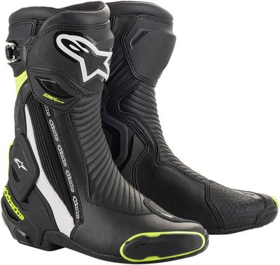 Alpinestars SMX Plus Boots 40 Black White Yellow Fluo 2221019-125-40