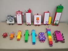 hand2mind Numberblocks Friends One thru Fourteen Figures and matching Cards 1-14