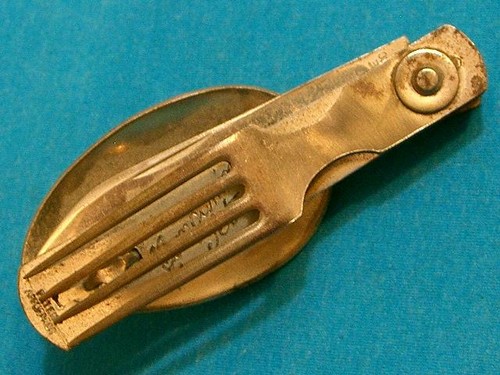 ANTIK 1900-31 SHAPLIEGS BRÜCKE BESTECK LOUIS COMPANION SET HOBO CAMP MESSER