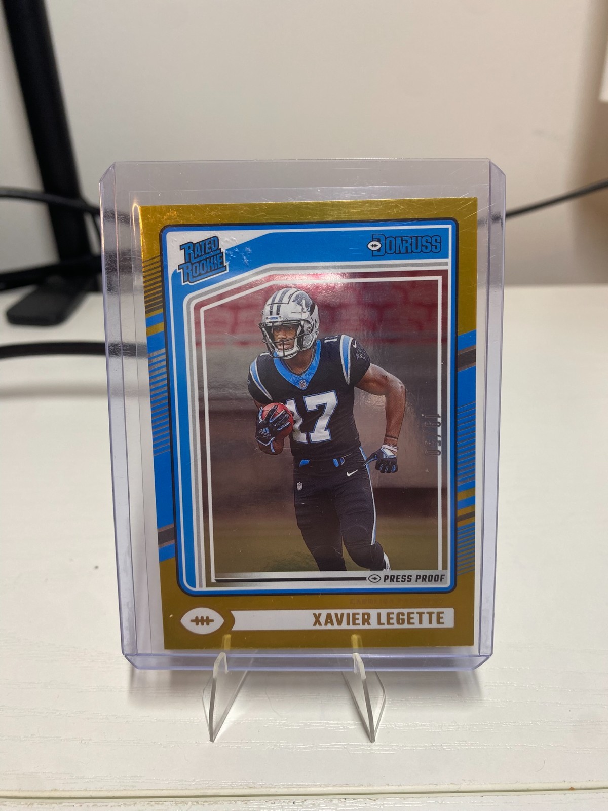 XAVIER LEGETTE 2024 Panini Donruss /50 GOLD Press Proof RATED ROOKIE #323 CAR