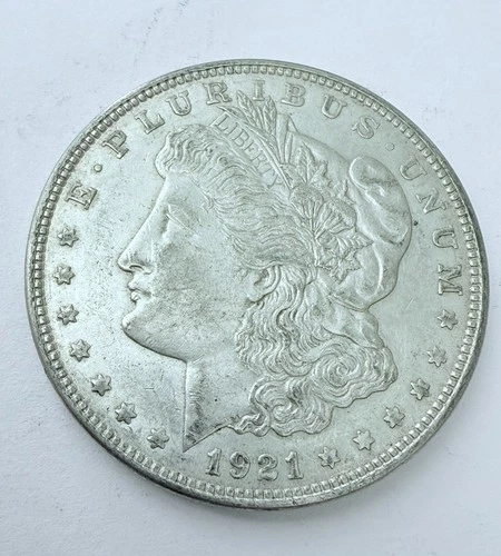 1921  $1 Morgan Silver Dollar 90% Silver, AU Condition Free Ship #1627