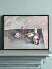 Oil Painting Still Life Kitchen Art Contemporary Float Frame