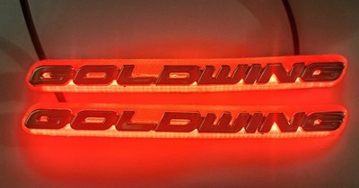 Set Goldwing Beleuchtungträger ohne Schriftzug  in rot GL1800 SC47 SC68