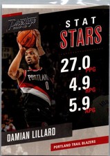 2017-18 Panini Prestige #7 Damian Lillard Stat Stars Mist