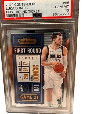 2020 Contenders Luka Doncic First Round Ticket (107/149) *PSA 10