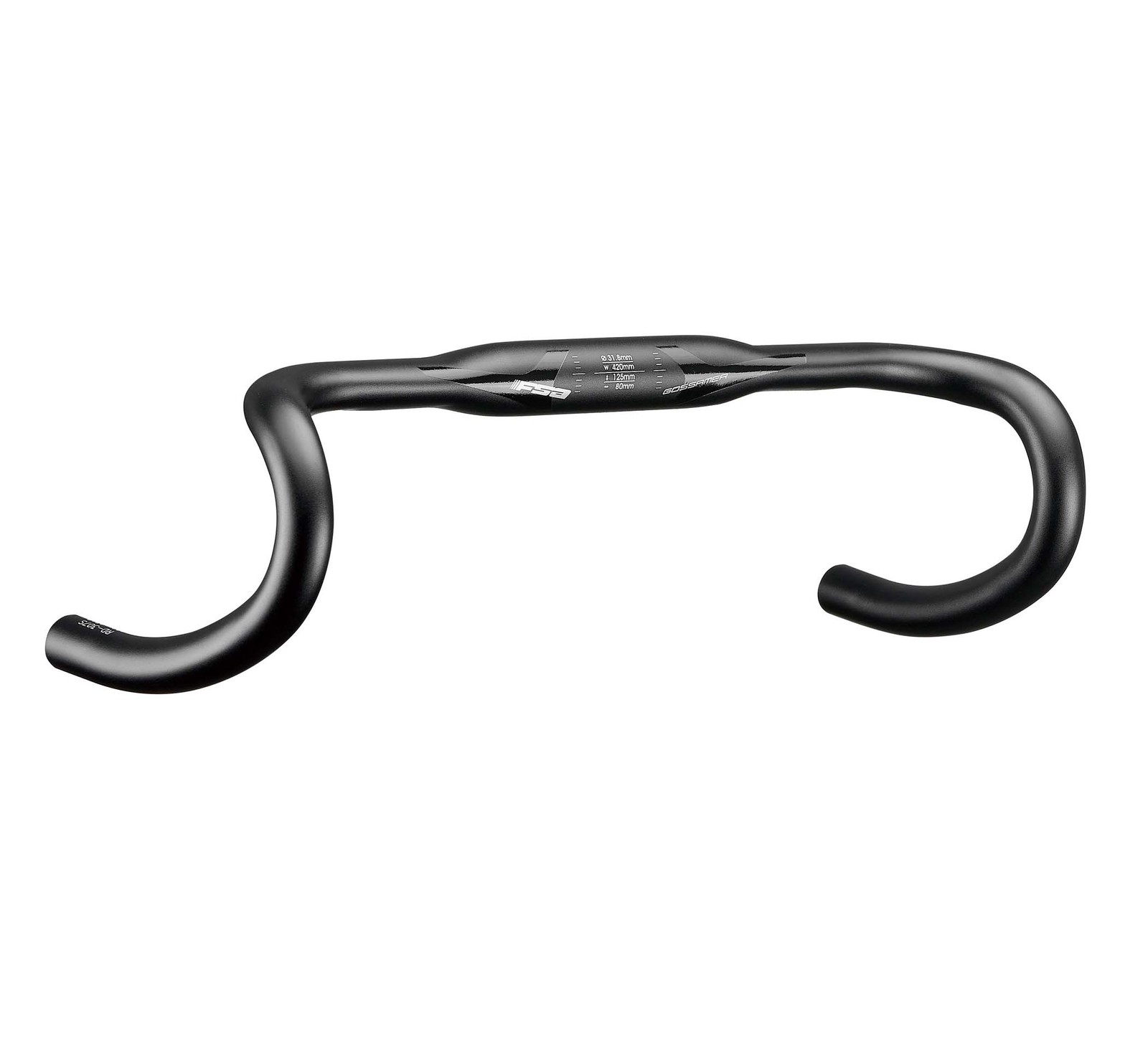 FSA Gossamer Compact Drop Handlebar 31.8mm Clamp 38cm 4&deg; Ou