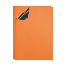 Dry Erase Strips Magnetic, 2 Pack Refrigerator Magnets Strip Label, Orange