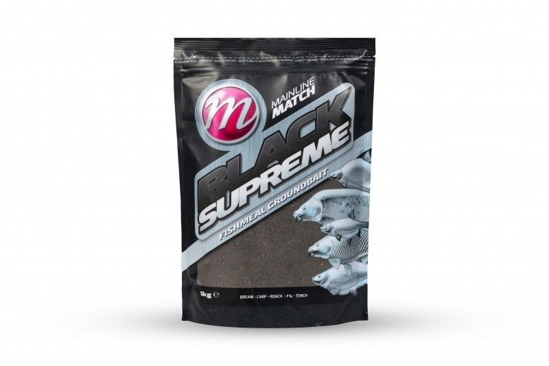 Mainline Black Supreme Groundbait - 1kg - Coarse Fishing Bait - Free Delivery