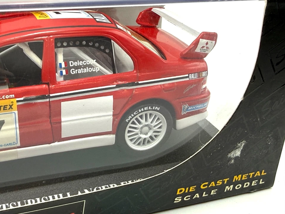 2002# SAICO MITSUBISHI 1:32 LANCER EVO VII DELECOUR NEW IN BOX # GV - Immagine 3 di 4