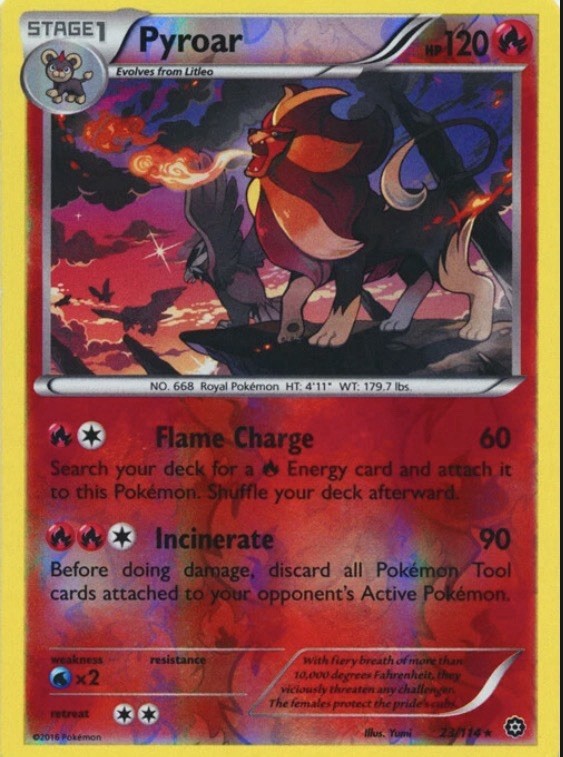 Pyroar 23/114 - XY - Steam Siege Reverse Holo - NM