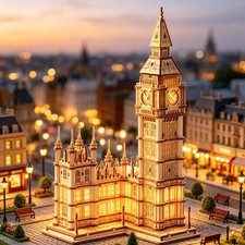 Rolife DIY 3D Wooden Puzzle London Big Ben Building Moodel Kit Toy DIY Xmas Gift