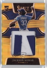2022 Panini Select Rookie Jumbo Swatch Gold Prizm 2/10 Jackson Kowar 0ud4