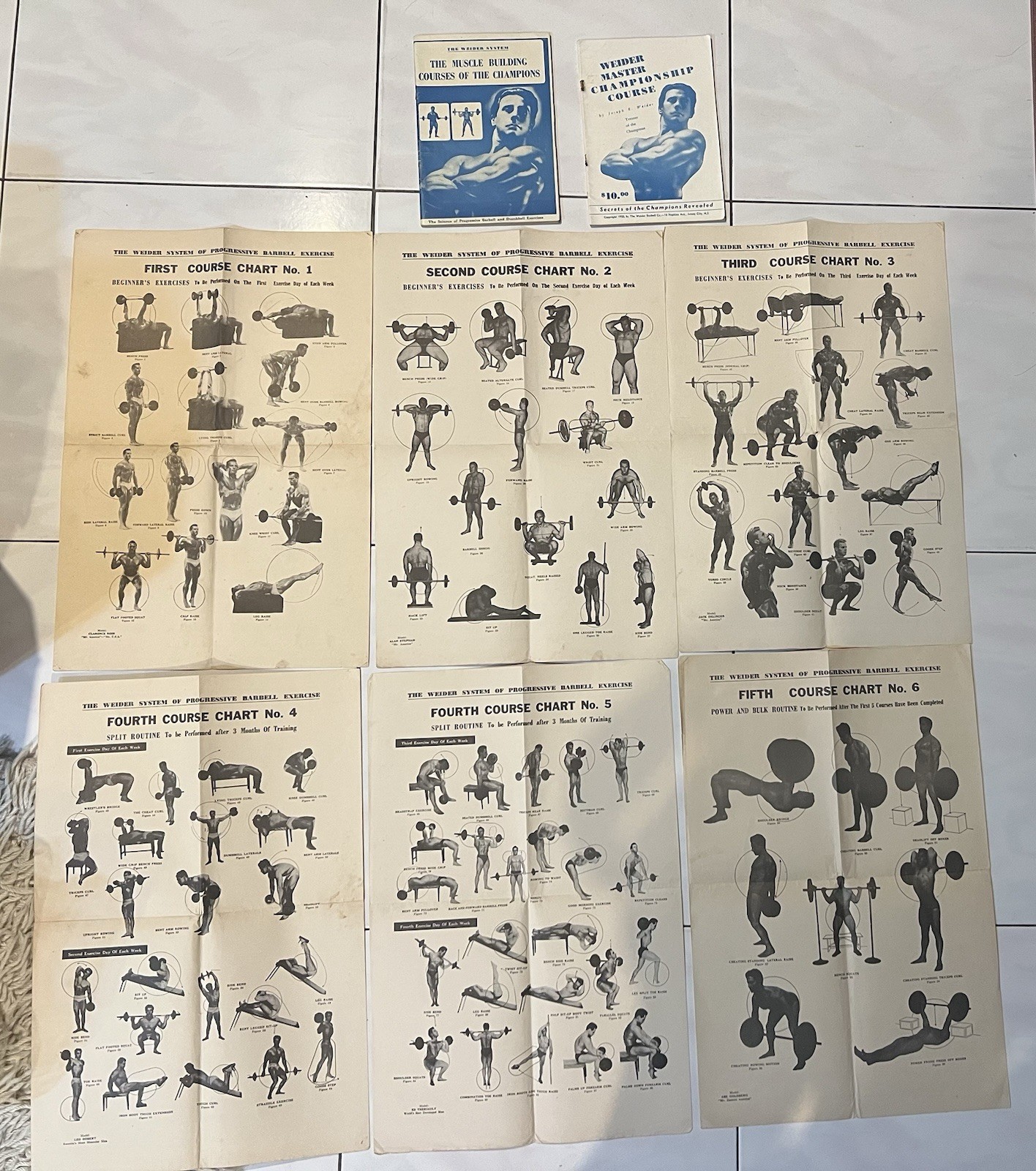 50s The Weider Muscle Bodybuilding System Magazine 6 Barbell