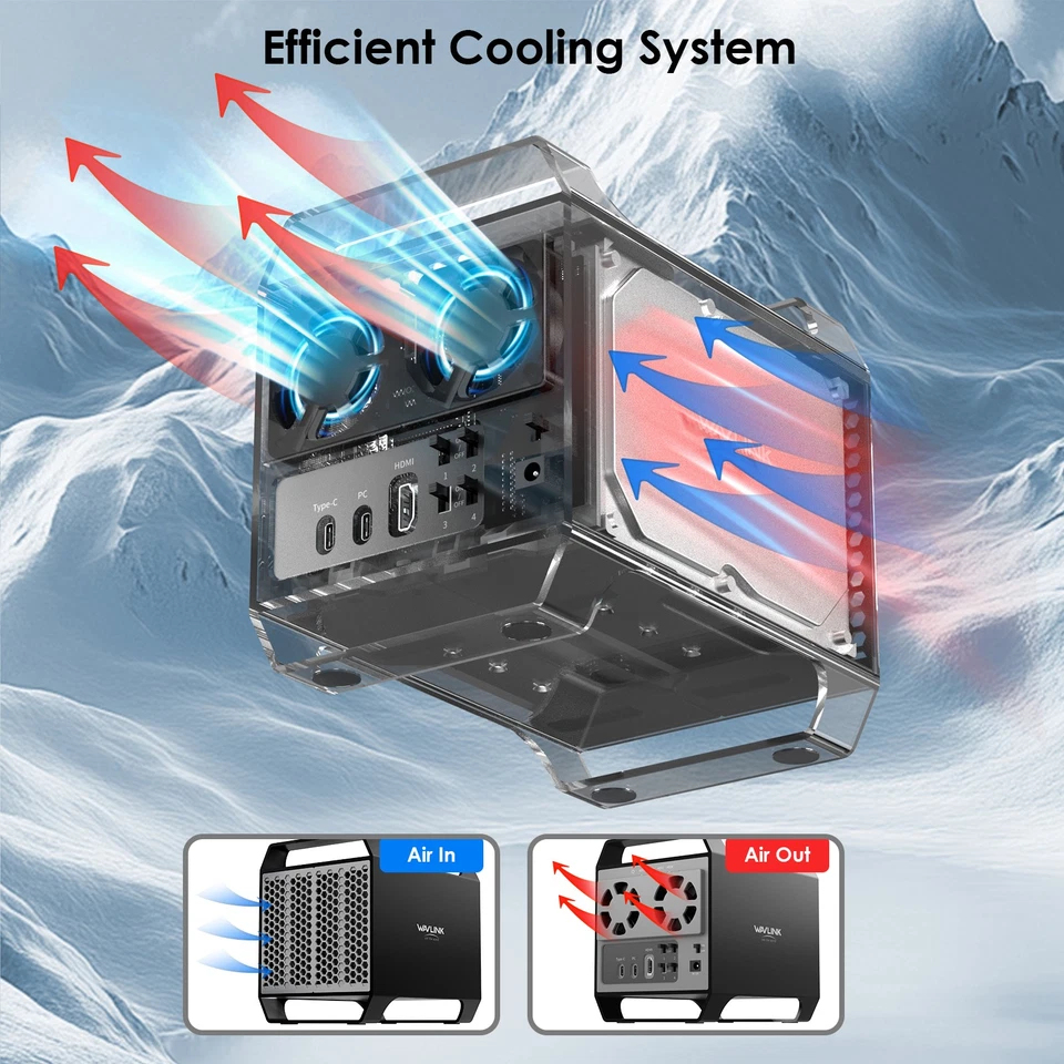 2-Bay/4-Bay Hard Drive Enclosure for 3.5"/2.5'' SATA HDD/SSD 10Gbps USB-C 3.2 - Image 3 of 4