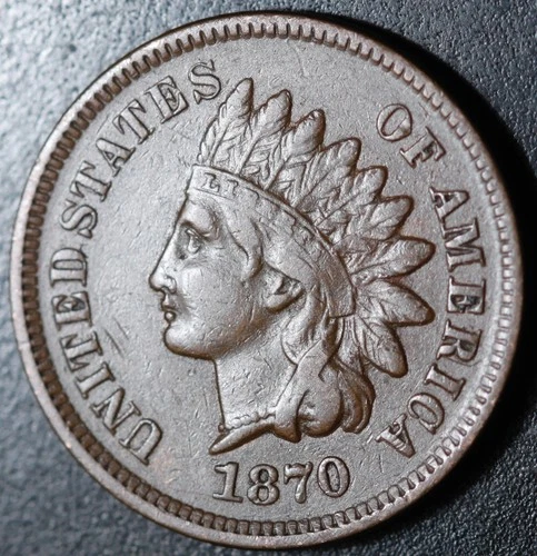 1870 INDIAN HEAD CENT - VF VERY FINE