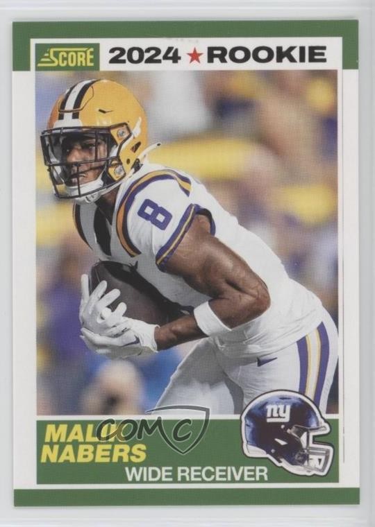 2024 Score 35th Anniversary Rookie Malik Nabers #5 RC 12g7