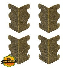 uxcell 4pc Baseboard Corner Protectors Bronze