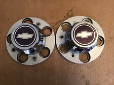 1973-87 Chevy Truck Rally Wheel Center Caps Oem - Pair