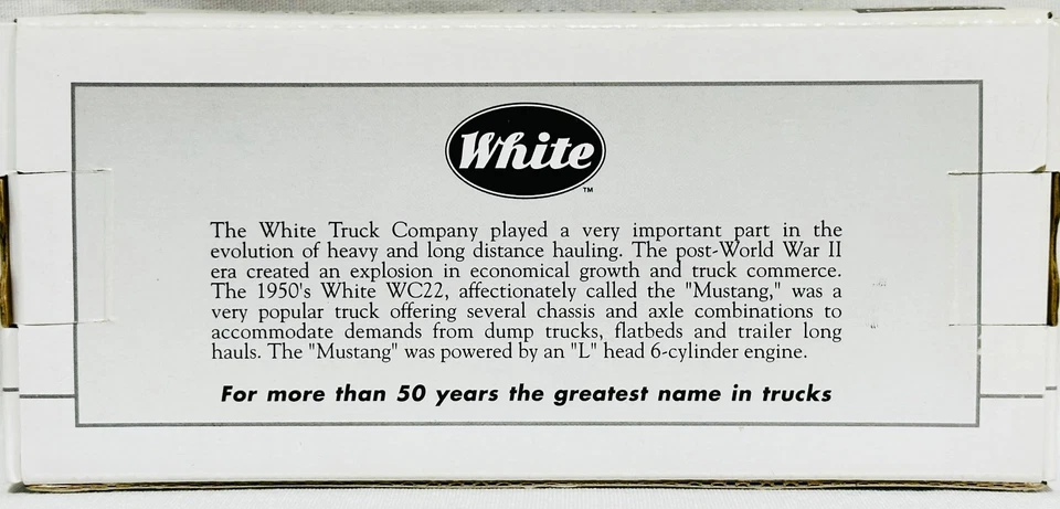 International Harvester White WC Dump Truck By SpecCast 1/50th Scale - Image 4 of 4