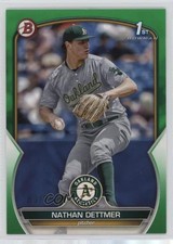 2023 Bowman Draft Green 63/99 Nathan Dettmer #BD-146 13rw