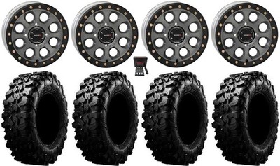 System 3 SB-7 15'' Wheels Ti (5+2) 31'' Carnivore Tires Commander Maverick