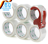 Bomei Pack Paketklebeband Transparent Klebeband 6 Rollen 48Mmx66M Paketband Pack