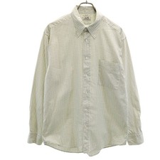 Used HERMES Made in France Old Check Pattern Long sleeve Button down shirt Men's
