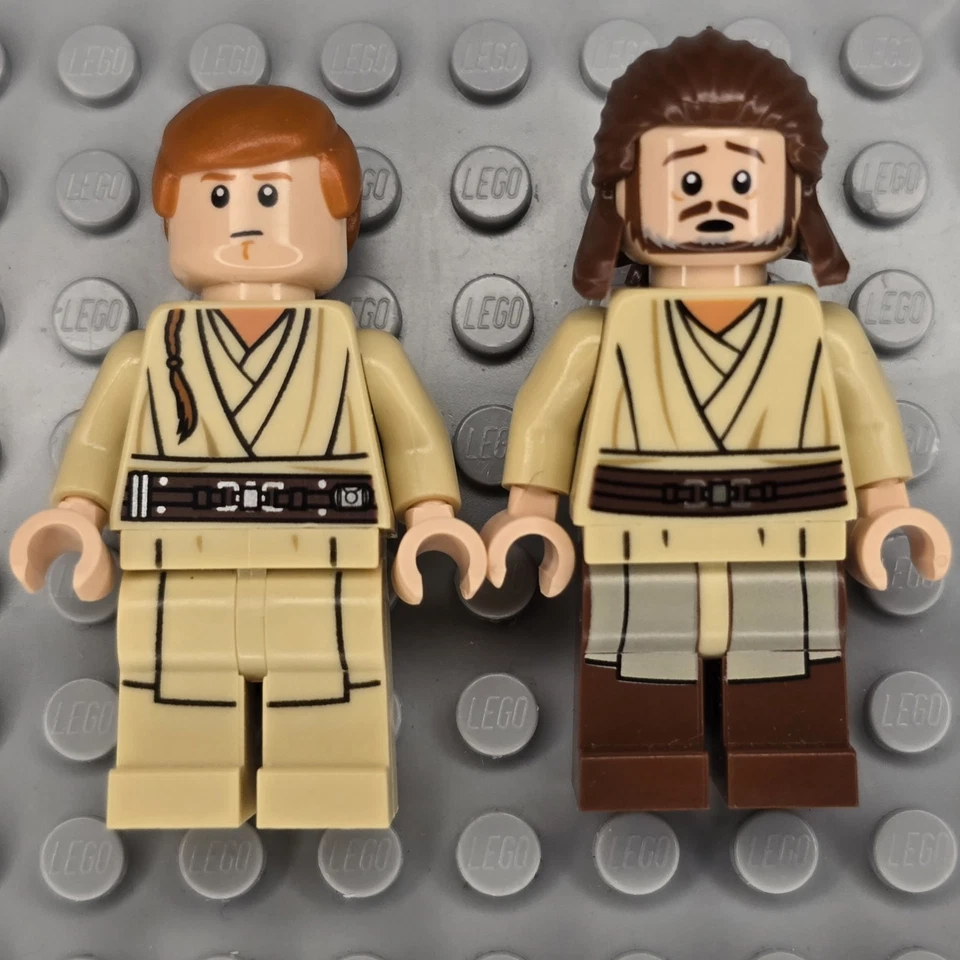 Minifiguras Lego Star Wars SW0810 SW0812 Qui-Gon Jinn Obi-Wan Kenobi - Imagem 2 de 4