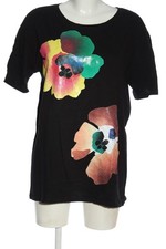 ZARA T-shirt Donna Camicia Taglia IT 42 nero-verde-rosa stile casual