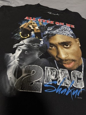 2Pac Tupac Shakur “All Eyez On Me” Graphic T-Shirt Black Size XL