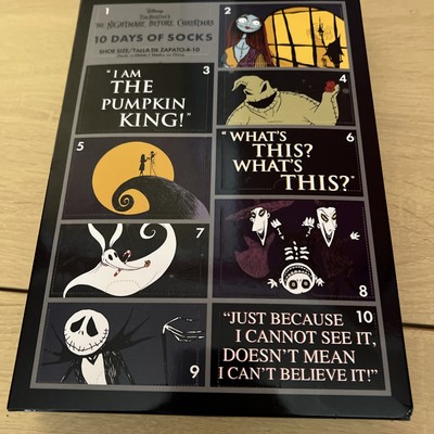 nightmare before christmas 10 Days Of Socks New