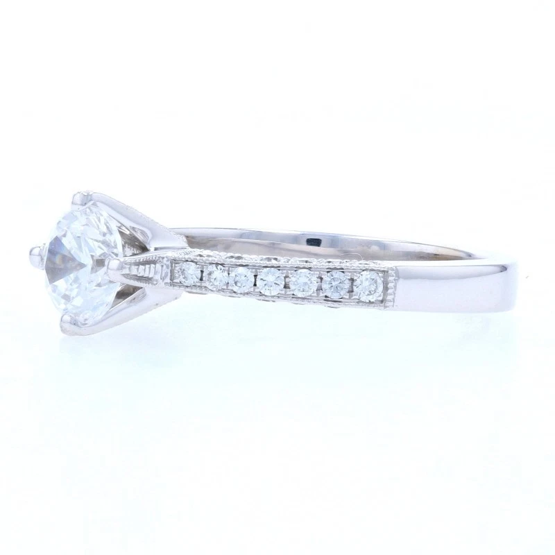 NEW Semi-Mount Engagement Ring - 14k Gold for 5.5mm Center Dia. Accents .43ctw - Image 3 of 4