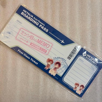 Hetalia ticket style perforated memo Spain & Romano