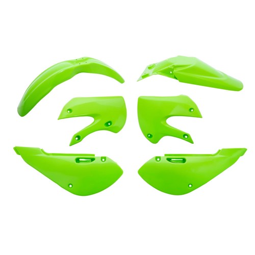 Acerbis Full Plastic Kit For Kawasaki Dirt Bike - Original Shape, Green (Part #2685840006)