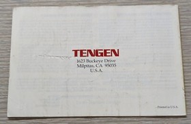 Original Nintendo NES Super SPRINT Tengen Game Instruction Manual Booklet *ONLY*