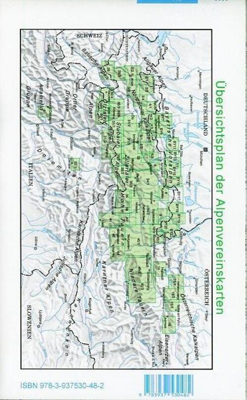 Thumbnail - Österreichischer Alpenverein | Dav Alpenvereinskarte 33 Tuxer Alpen 1