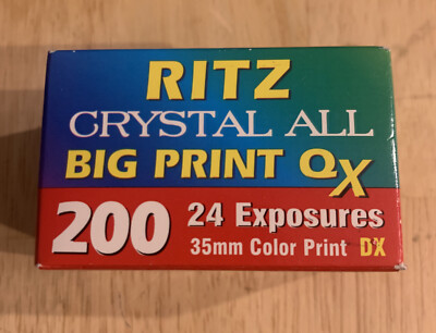NEW Ritz Crystal Big Print 200 24 Exp 35mm Color Film Camera Exp 12/ ...