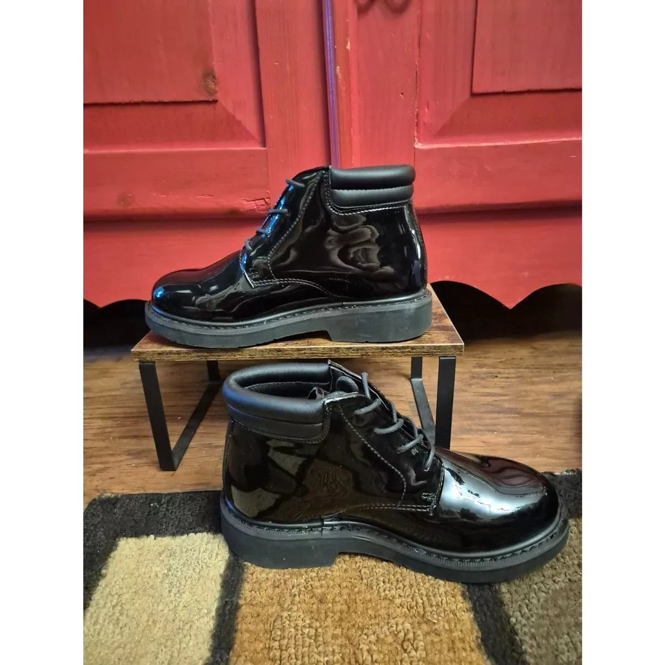 Rocky M 6 W 8 Vestido Couro Alto Brilho 5" Biqueira Macia Chukka Bota de Serviço FQ00500-8 - Imagem 2 de 4