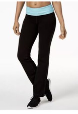 Ideology Performance Yoga Pants Size XS Black Blue Green Mist 26x32