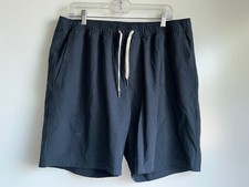 FAIR HARBOR Men's Lined 8" Swim Shorts Black Size XXL