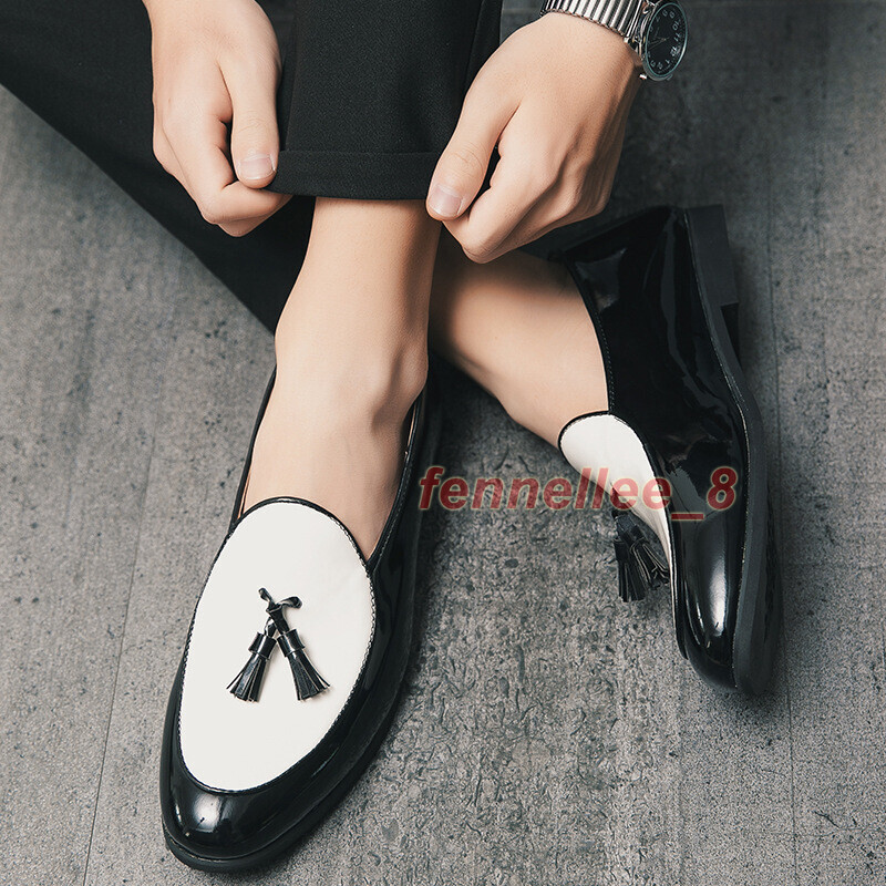 SAOLA Scarpe Oxford uomo inglesi ecopelle slip on punta tonda eleganti club nappa taglia