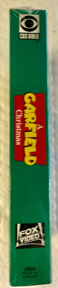 A GARFIELD CHRISTMAS VHS Video Tape 1991 Rare CBS Cartoon Holiday New Sealed — 第 4/4 张图片