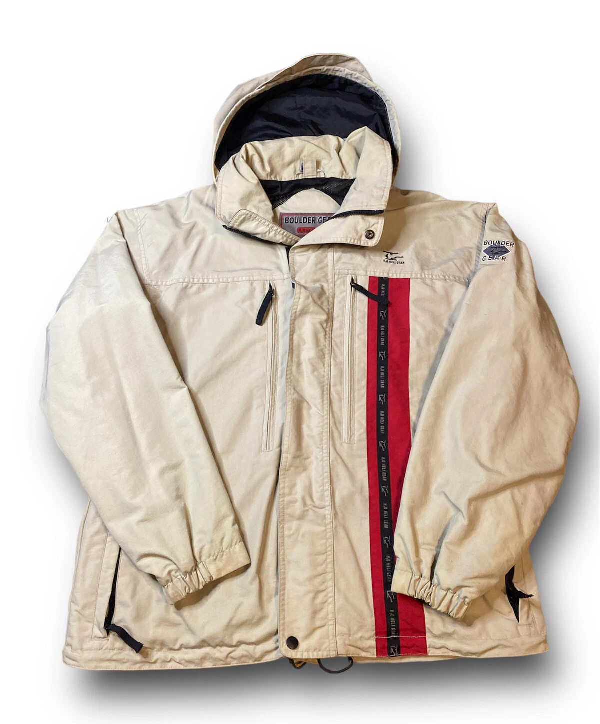 Vintage Boulder Gear Unisex S Jacket Tan Utility Ski Outdoor H2O Heli Gear