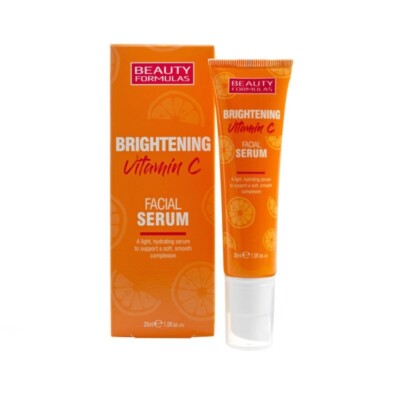 VitaminC Facial Serum BEAUTY FORMULAS Brightening30mVEGAN+GIFTNo shipping to USA
