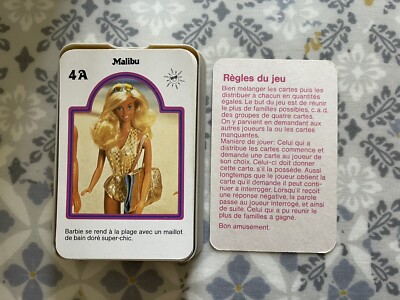 jeu de 7 familles Barbie Mattel 2004