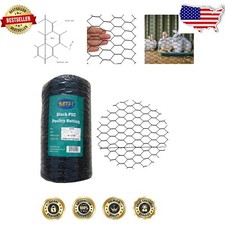 Durable PVC Coated Hexagonal Poultry Netting 18" x 150